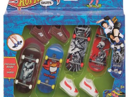 Hot Wheels Pack 4 Skates - Mattel - Envio Aleatório Online