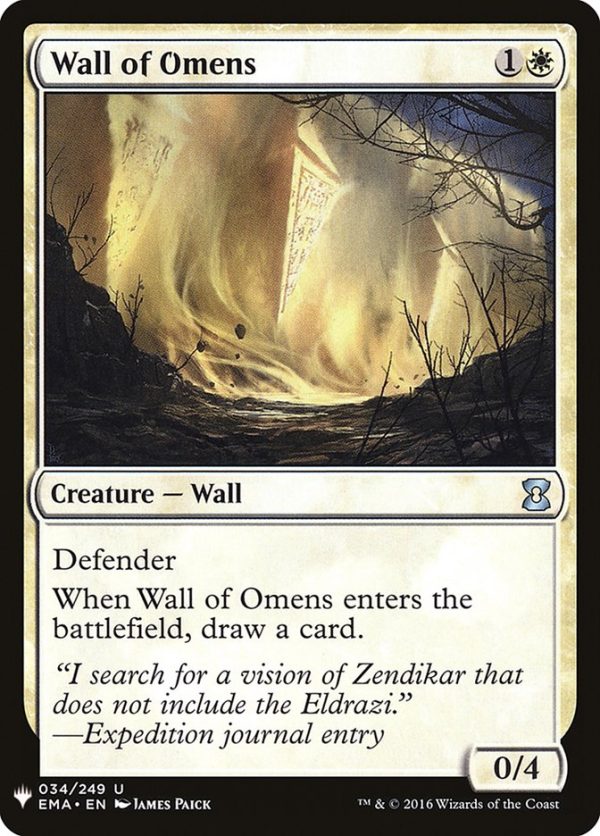 Wall of Omens [Mystery Booster] For Discount