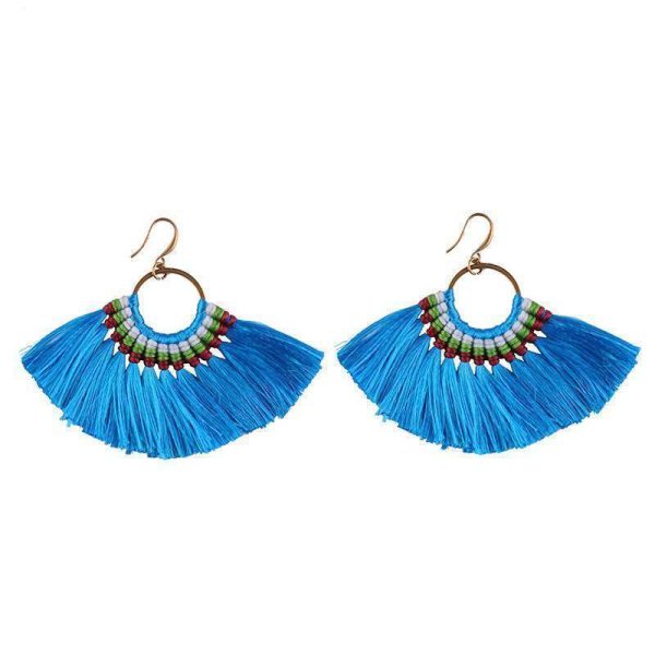 Fashion Hot Fringed Statement Earrings For Women Female Wedding Gifts Boho Tassel Drop Dangle Earrings Jewelry 5509 For Discount