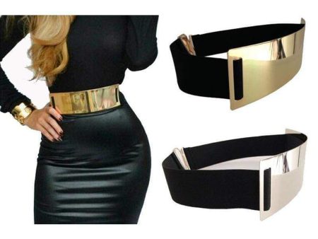 Hot Designer Belts for Woman Gold Silver Brand Belt Classy Elastic ceinture femme 5 color belt ladies Apparel Accessory Online