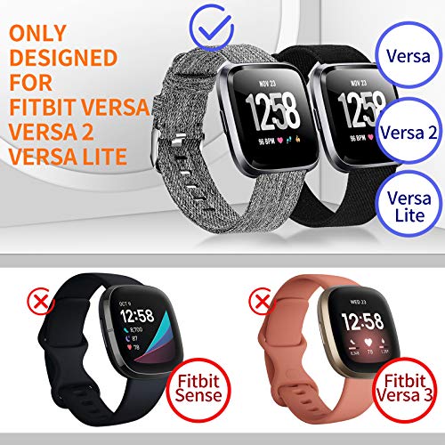 2-Pack Compatible Fitbit Versa   Fitbit Versa 2   Fitbit Versa Lite Breathable Woven Strap For Cheap