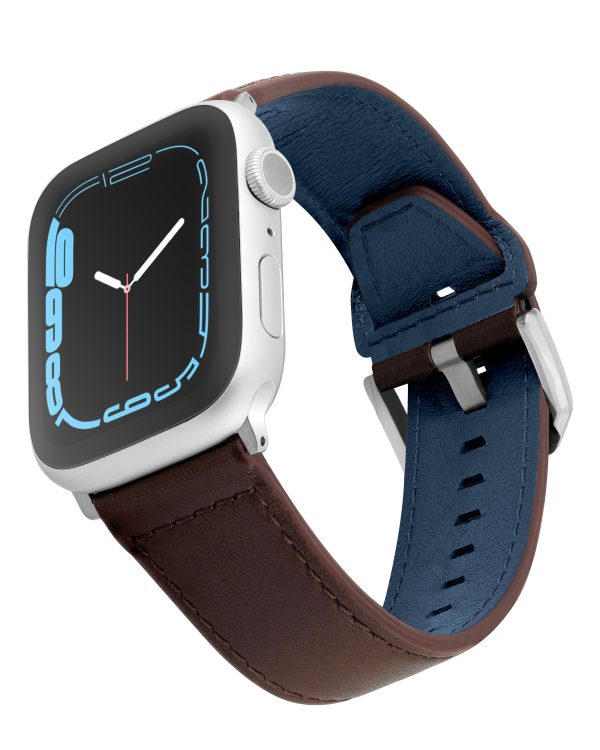 Stitched Leather Keeperless Strap for Apple Watch® For Discount