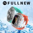 TikBand Premium Fluororubber Transparent Case & Sports Band for Apple Watch 44mm & 45mm Supply