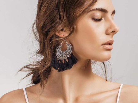 Fashion boho tassel earring vintage bohemia women jewelry Discount