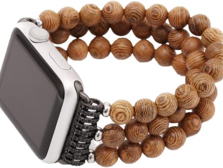 Sandalwood Bead Bracelet Apple Watch Band Cheap