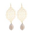 Drop Earrings Pendientes Copper Shell Natural Stone Statement Earrings For Women Wedding Party Jewelry Bohemian Fashion