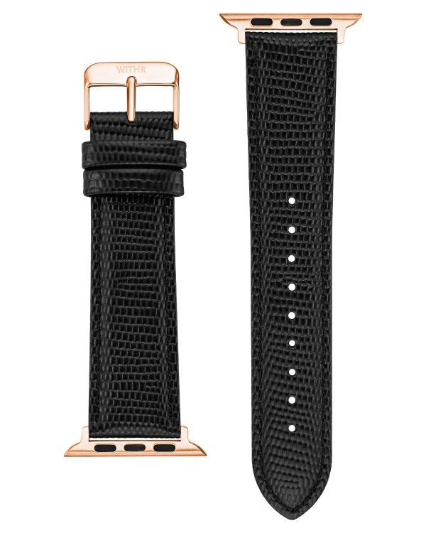 Lizard Grain Leather Band for Apple Watch® For Discount