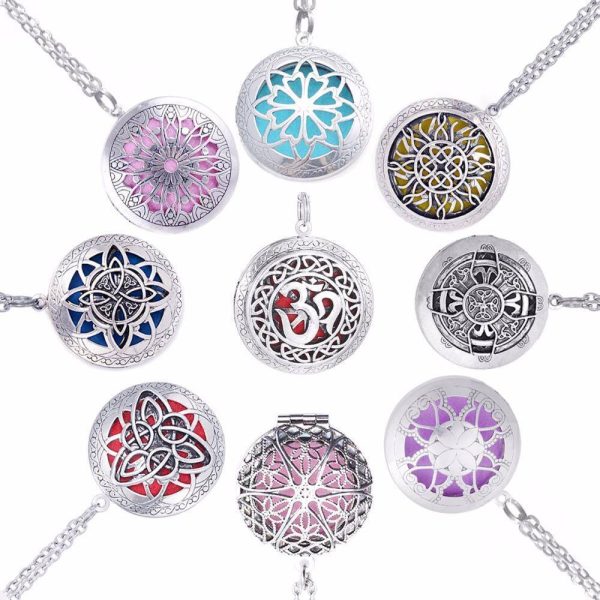 1pc 70cm Vintage Aromatherapy Perfume Essential Oils Diffuser Locket Necklace For Cheap