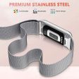 Stainless Steel Mesh Magnetic Strap Compatible with Fitbit Charge 5 Fashion