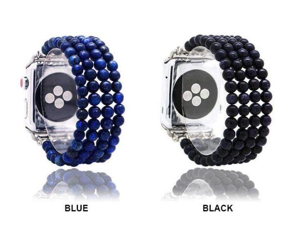 Lapis Natural Stone Watchband Blue Sandstone Elastic Watch Strap 7 6 5 Cheap