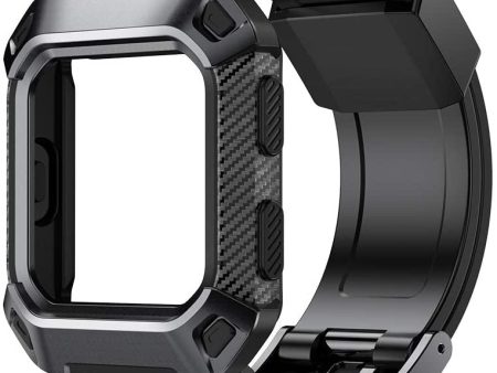 Fitbit Blaze Bands with Protective Case (Black) Online Hot Sale