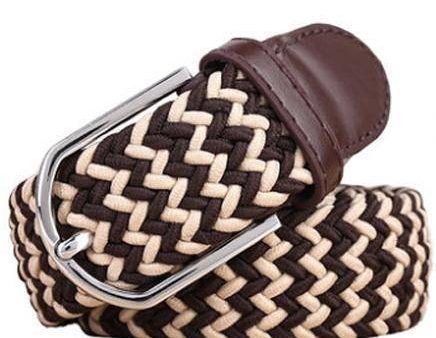 High quality stretch women canvas belts for men elastic belt pin buckle Universal trouser pockets 20 colors Supply