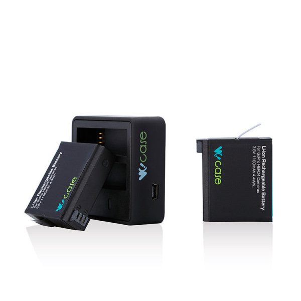 Dual Battery Charger and Battery Pack for GoPro HERO4 Fashion