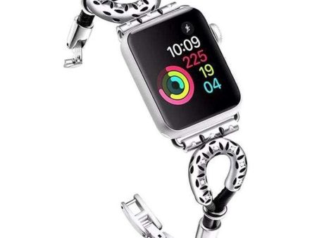 Leather Ethnic Bracelet, Stainless Steel iWatch Series 7 6 5 4 Online Hot Sale