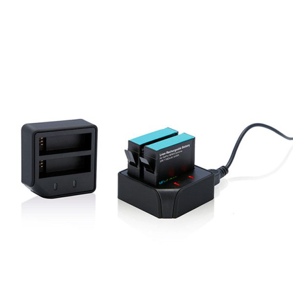 Dual Battery Charger and Battery Pack for GoPro HERO4 Fashion