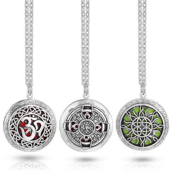 1pc 70cm Vintage Aromatherapy Perfume Essential Oils Diffuser Locket Necklace For Cheap