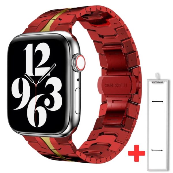 Titanium Stainless Steel Apple Watch Band on Sale