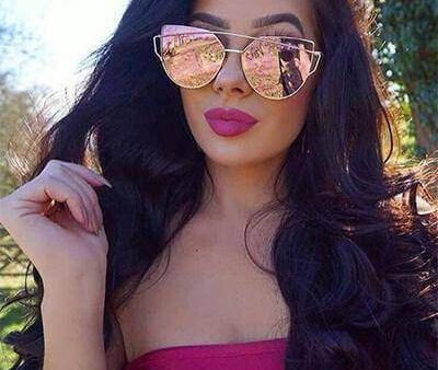 Cats Eye Mirror Shades Sunglasses Cheap