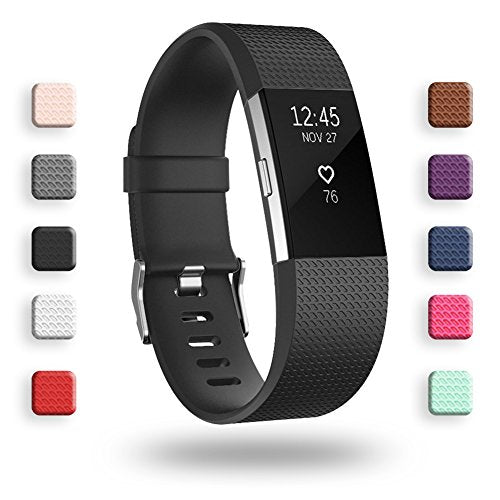 Replacement Bands Compatible for Fitbit Charge 2, Classic & Special Edition Adjustable Sport Wristbands Fashion