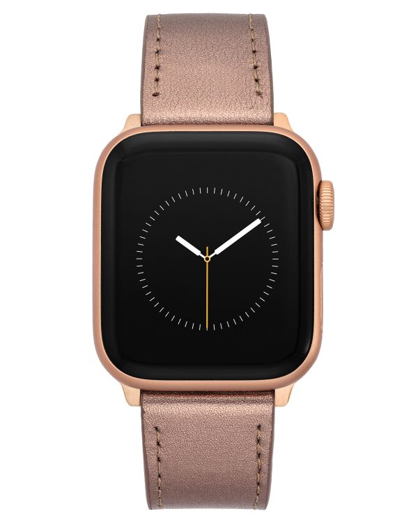 Metallic Leather Band for Apple Watch® on Sale