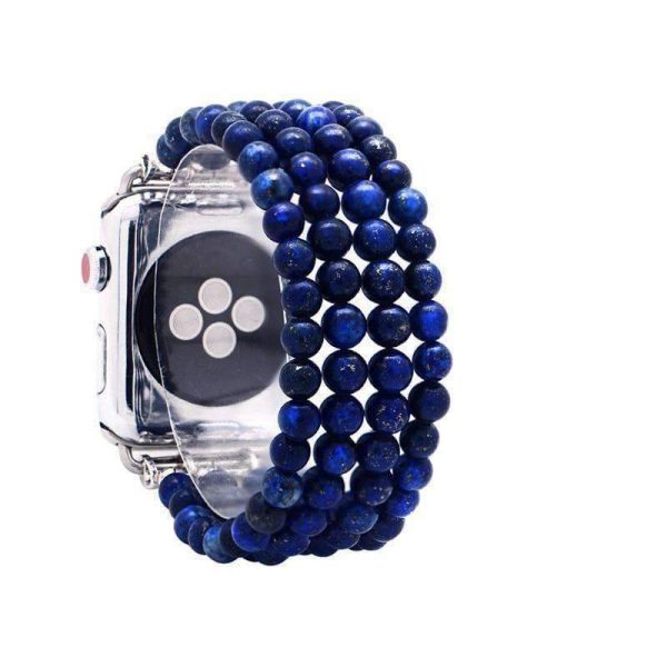 Lapis Natural Stone Watchband Blue Sandstone Elastic Watch Strap 7 6 5 Cheap