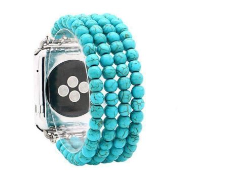 Natural Stone Watchband  Turquoise Elastic Watch Strap Replacement Fashion