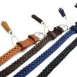 105cm Retro student knitted leather belts for women casual white tassels woven belts and straps female thin belt Cheap