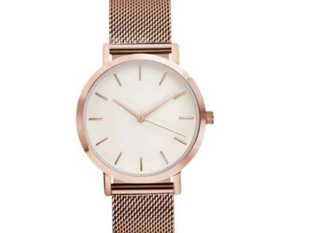 Crystal Stainless Steel Analog Quartz Unisex Wrist Watch Sale