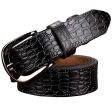 Fashion Belts for women Genuine leather belt woman High quality Designer Crocodile second layer Cow skin strap female for jeans Sale