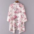 Beachwear Cardigans Floral Print Chiffon Long Kimono (US 4-8) Online Sale