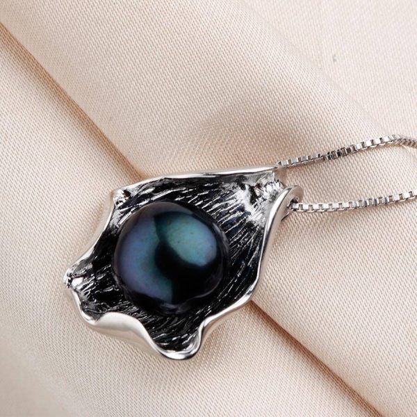 High Quality Real Natural Freshwater Pearl Pendant Women Fashion Elegant 925 Sterling Silver Big Pearls Jewelry Lowest Price on Sale