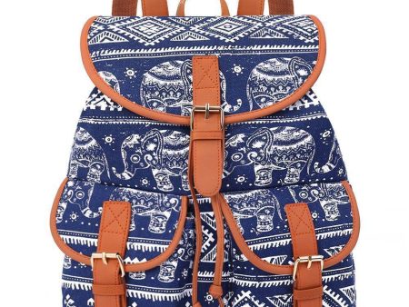 School Bag Bohemian Vintage Women Backpack Drawstring Printing Canvas Bagpack Sac a Dos Femme Rucksack Female Sale