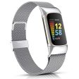 Stainless Steel Mesh Magnetic Strap Compatible with Fitbit Charge 5 Fashion