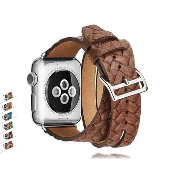 Leather Loop For Apple watch band 44mm 40mm 42mm 38mm iWatch strap Series 1 2 3 4 5 6 Double Tour wrist band Bracelet belt - USA Fast Shipping Online Sale