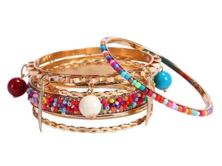 Boho charms tribal ethnic bangle tassel bracelet & bangles Supply