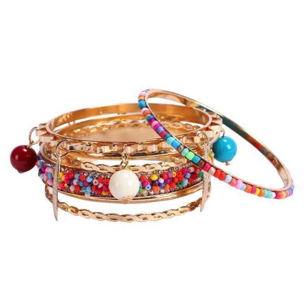 Boho charms tribal ethnic bangle tassel bracelet & bangles Supply