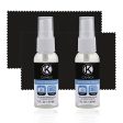 Lens & Screen Cleaning Kit - 2 Bottles Spray, 2 Cloths For Cheap