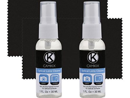 Lens & Screen Cleaning Kit - 2 Bottles Spray, 2 Cloths For Cheap