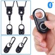 Shutter Remote Control with Bluetooth Wireless Technology - 2 Pack Lanyard with Detachable Ring Mount - Carabiner Sale