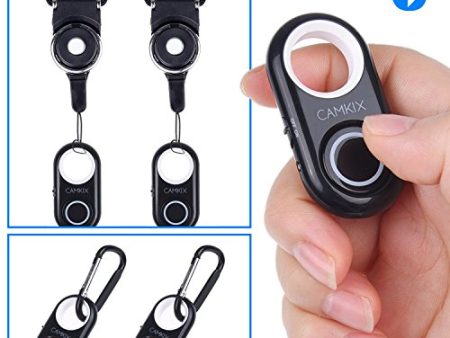 Shutter Remote Control with Bluetooth Wireless Technology - 2 Pack Lanyard with Detachable Ring Mount - Carabiner Sale