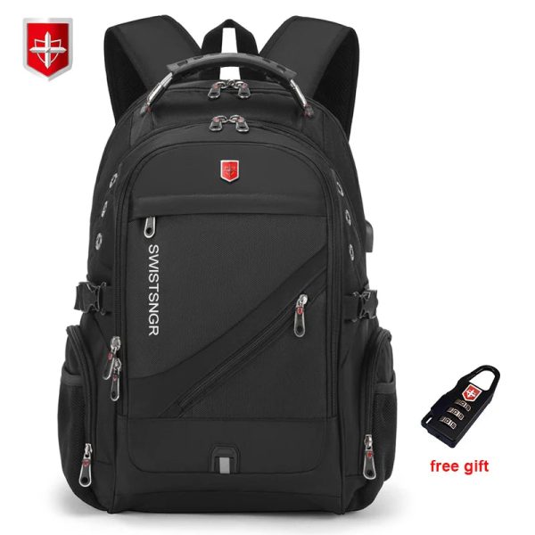 3％ Off | 2024 Waterproof 17 Inch Laptop Backpack Men USB Charging Travel Backpack Women Oxford Rucksack Male Vintage School Bag Mochila Online now