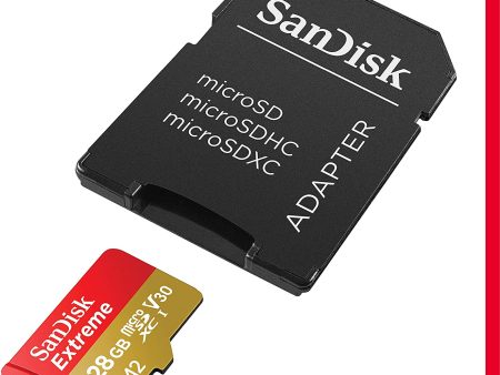 SanDisk Extreme Micro SD card, 128GB with SD Adapter Online Sale