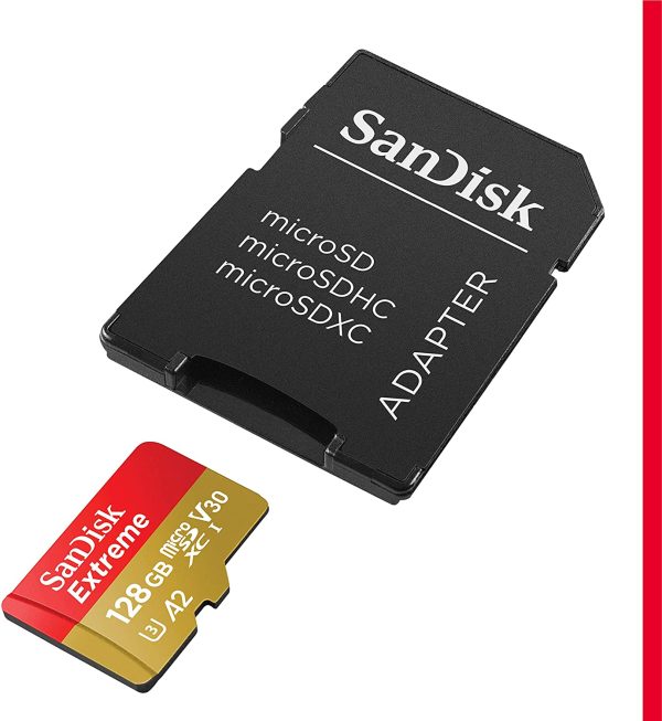 SanDisk Extreme Micro SD card, 128GB with SD Adapter Online Sale