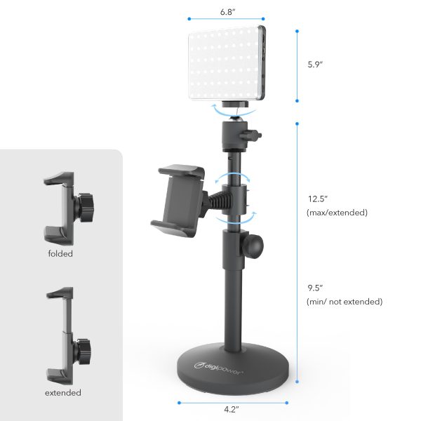 The Achiever - Video Call Pro kit with 60 LED Light, Stand & Smartphone Holder Online Hot Sale