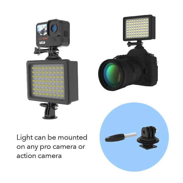 Water-resistant Professional Video Light with Built-in Power Bank For Sale