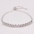 SALE! Flower Shape Cubic Zirconia Crystal Adjustable CZ Zircon Bracelets For Cheap