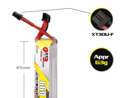 【GNB】Gaoneng 15.2V 660mAh 90C 180C 4S HV 4.35V Lipo Battery For Cheap