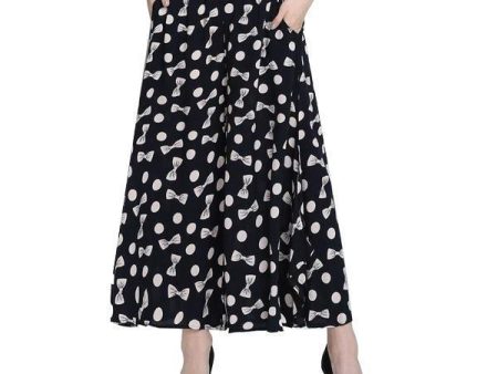 (US 14-20W) Plus Size Runway casual harem flare, high waist loose floral Wide leg pants Supply