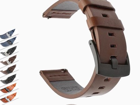 20mm 22mm Genuine Leather Strap for Samsung Galaxy Watch 42 46mm Gear S3 Watch band Sport WatchBand Quick Release 18 24mm For Discount