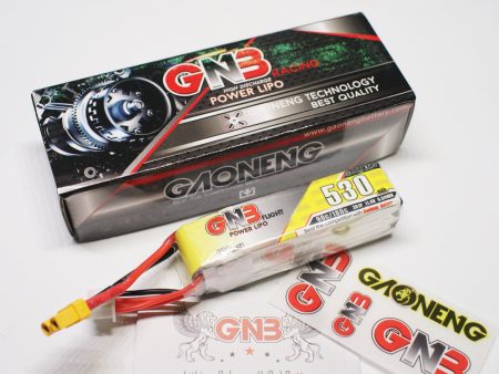 【GNB】Gaoneng 11.4V 530mAh 90C 3S HV 4.35V Lipo Battery on Sale